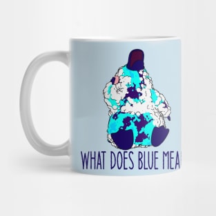 What does blue mean? Mug